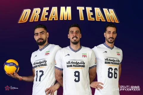 سه بازیکن ایران در تیم رویایی والیبال قهرمانی آسیا