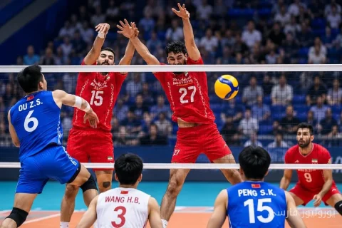 والیبال ایران، چین را شکست داد و به مرحلهٔ یک‌چهارم نهایی صعود کرد!