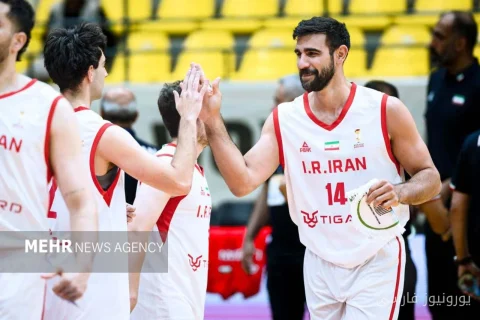 صعود تیم ملی بسکتبال ایران به یک‌چهارم نهایی با پیروزی مقابل اردن