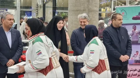 استقبال از مدال‌آوران کاروان پاراآسیایی ایران در فرودگاه امام خمینی(ره)