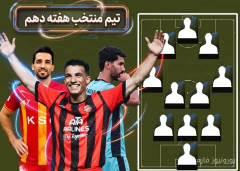 پرسپولیس صدر جدول را حفظ کرد اما شکست خورد؛ تیم منتخب هفته دهم لیگ برتر اعلام شد