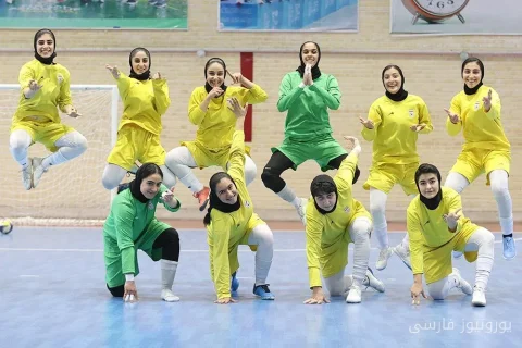 تمرینات تیم ملی فوتسال جوانان بانوان برای مسابقات المپیک با تمرکز بر تکنیک و دفاع سه‌نفره