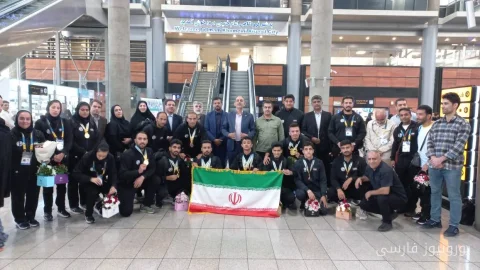 بازگشت تیم دوومیدانی ناشنوایان ایران پس از نایب‌قهرمانی آسیا