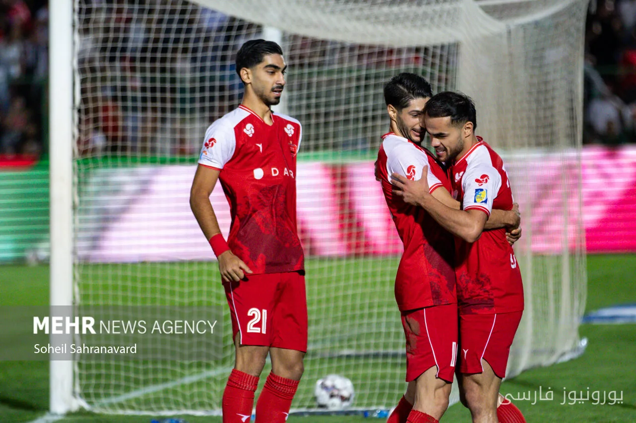 گزارش آماری برد پرسپولیس مقابل صنعت نفت آبادان با برتری در مالکیت و دقت پاس