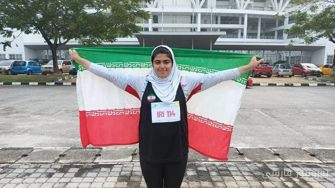 طارق عبیات رکورد آسیا را شکست و پنجمین طلای ایران در دوومیدانی ناشنوایان آسیا را کسب کرد